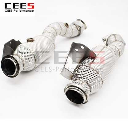 Exhaust System For Benz GLC43 C43 AMG 3.0T Headers With/Without Catalyst Test Pipe Converter High Flow Catted Exhaust Downpipe