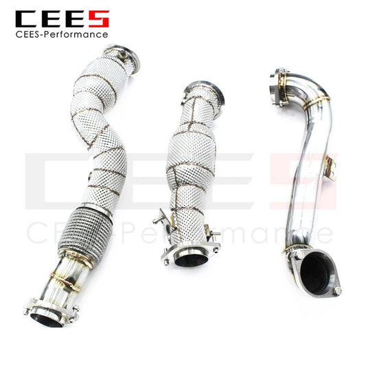 CEES Exhaust System For BMW M3M4 G82 G80 G83 G8X 2020-2025 Headers With Catalyst Test Pipe Converter High Flow Catted Exhaust Downpipe