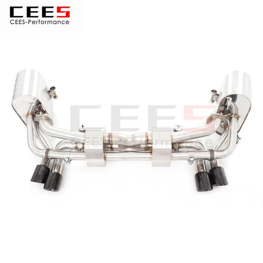 CEES Exhaust System For Porsche 991 1 3.43.8 Catback Stainless Steel Valve Muffler Catback Escape Tubo Escape Coche