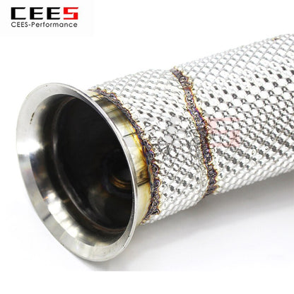 CEES Exhaust System For Mercedes Benz AMG GT GTS C190 Headers Without Catalyst No cat Downpipe Manifold Car Accessories