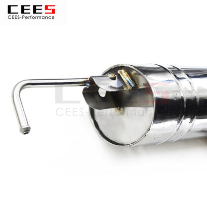 CEES Exhaust System For SMART 0.9T 1.0 Stainless Steel Valve Muffler Catback Escape Tubo Escape Coche Terminale Scarico Auto