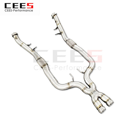 Downpipe manifold stainless steel exhaust header