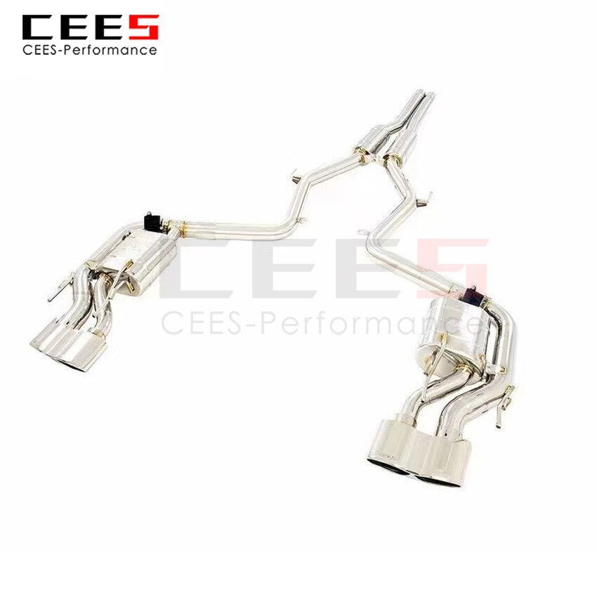 CEES Exhaust System For Mercedes-Benz S350 S300 Valve Muffler Catback Escape Tubo Escape Coche Terminale Scarico Auto