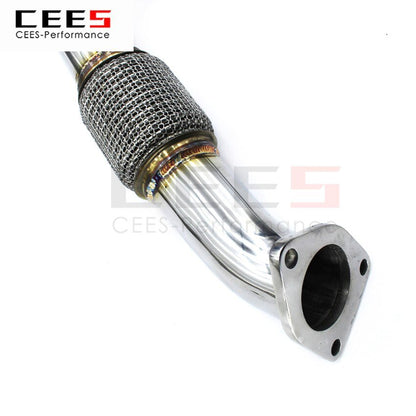 CEES Exhaust System For Honda CIVIC Mid Pipe Stainless Steel Valve Muffler Catback Escape Tubo Escape Coche Car Accessories