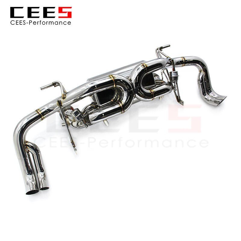 CEES Catback for Audi R8 5.2 2023- Tuning SS304 Performance Exhaust System Assembly Car Accessories Valve Mufflers