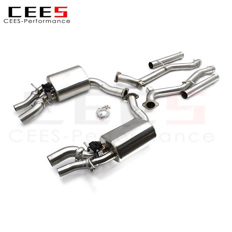 CEES Catback Exhaust for Mercedes-Benz E63 AMG 2007-2015 Escape Stainless Steel Exhaust Pipe Muffler Performance Exhaust System