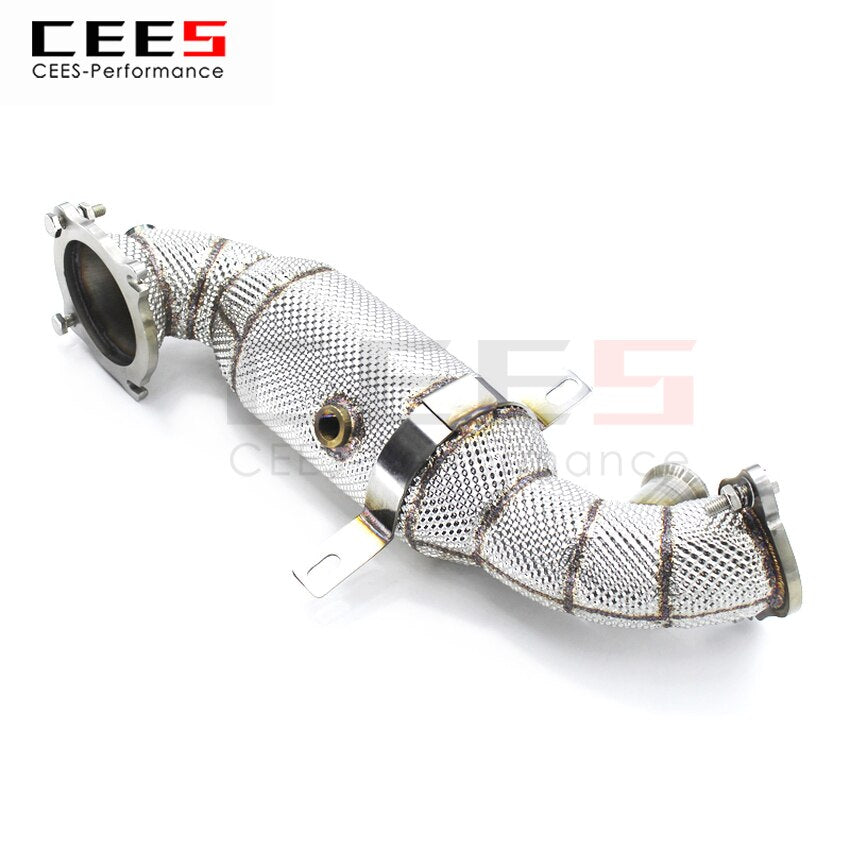 CEES Exhaust System For Alfa Romeo Giulia(OBD V) Headers With Catalyst Test Pipe Converter High Flow Catted Exhaust Downpipe