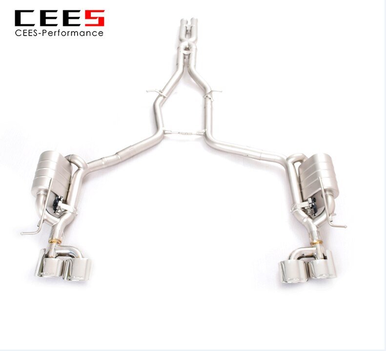 CEES Catback For Mercedes-Benz E300 3.0/3.5 2009-2014  High Performance Valve Muffler Exhaust System Terminale Scarico Auto