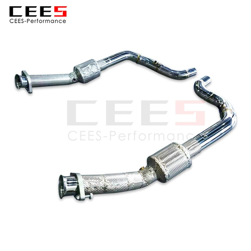 Exhaust System For Land Rover Range Rover SVR Header With/Without Catalyst Test Pipe Converter High Flow Catted Exhaust Downpipe