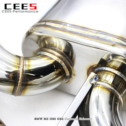 CEES Catback Exhaust for BMW M3 G80 3.0T 2020-2025 high Performance Stainless Steel Valve Muffler Exhaust System Mid Pipe Escape