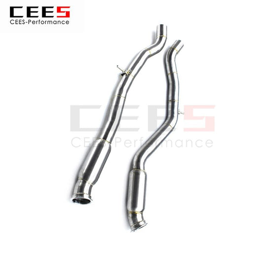 CEES Exhaust System For BMW M3 M4 F80 F82 F83 S55 3.0T Stainless Steel Valve Muffler Catback Escape Tubo Escape Coche