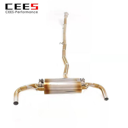 CEES Catback Exhaust for Mercedes-Benz A35 2.0T 2020- Exhaust Pipe Titanium Alloy High Performance Exhaust Valve Control Muffler