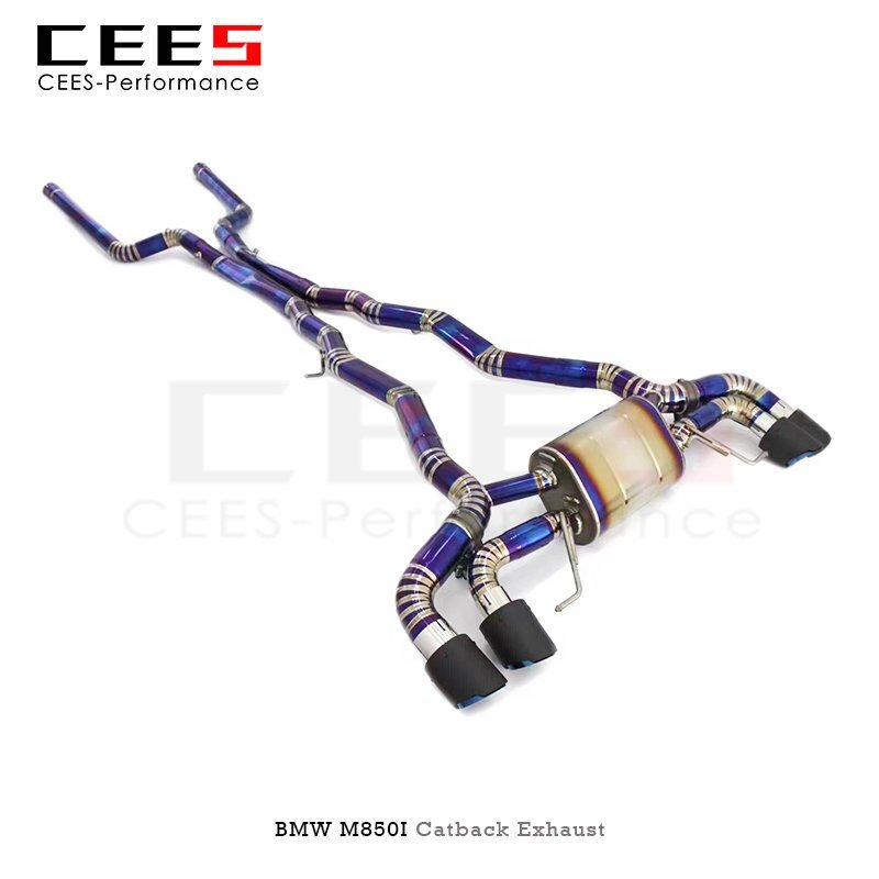 CEES Catback for BMW M850i V8 4.4T 2019-2023 Tuning Performance Titanium Exhaust Pipe Muffler Racing Car Escape Exhaust System