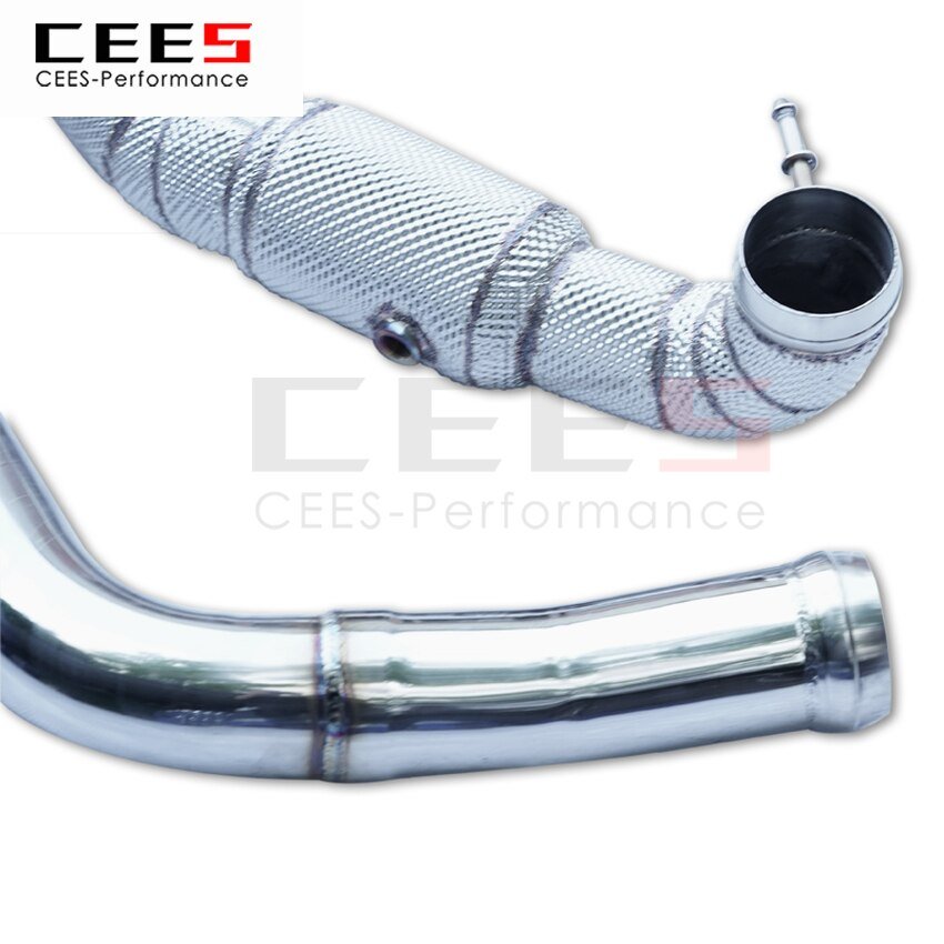 CEES Exhaust System For Mercedes-Benz A45 Headers Without Catalyst No cat Downpipe Manifold Stainless Steel Car Accessories