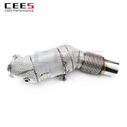 CEES Exhaust System For BMW 320 328 325 N20 Header With/Without Catalyst Test Pipe Converter High Flow Catted Exhaust Downpipe