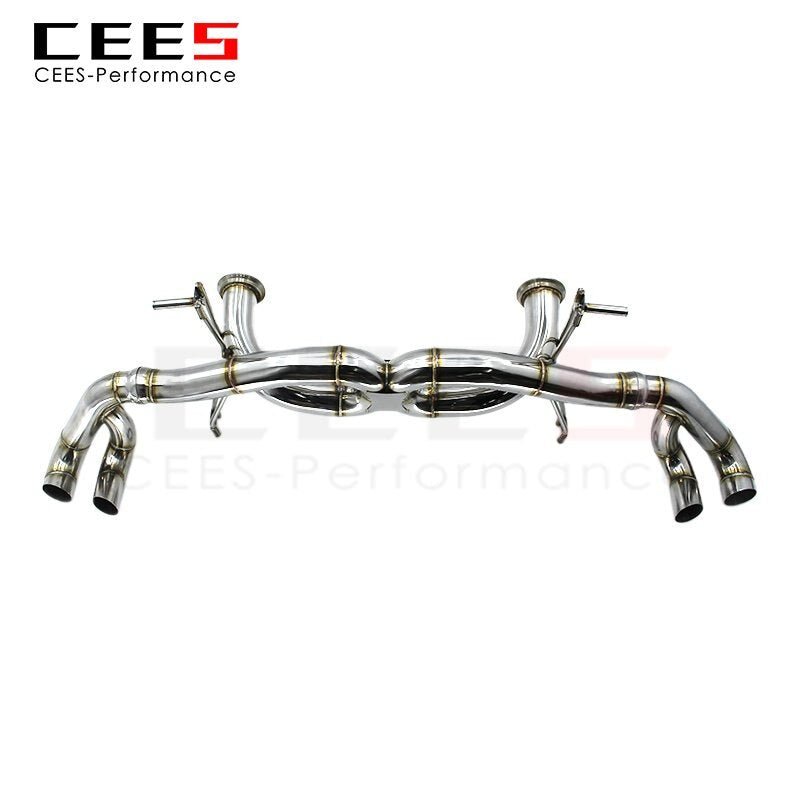 CEES Exhaust System for Lamborghini Huracan LP610 2014-2019  High Polished Stainless Steel  Racing Performance Exhaust Pipe