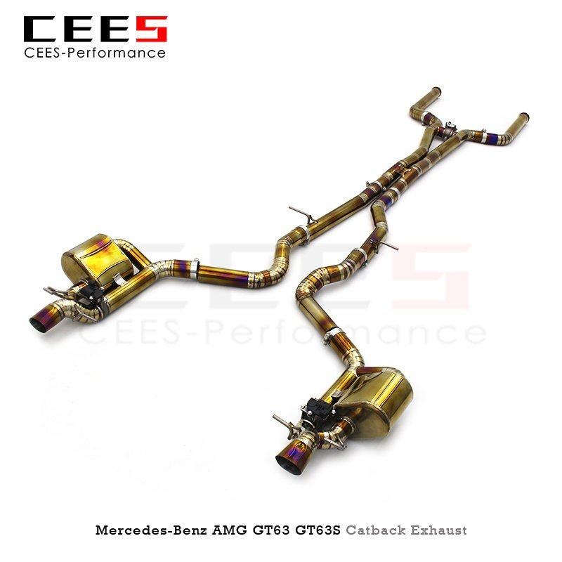 CEES Catback Exhaust for Mercedes-Benz AMG GT63/GT63S 4.0T 2019-2023 Performance Titanium Alloy Exhaust Pipe Muffler Escape