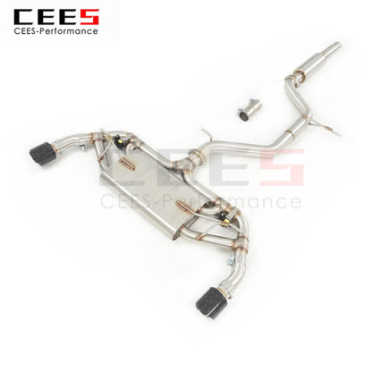 CEES Exhaust System For Volkswagen VW Golf 8  8GTI Catback Stainless Steel Valve Muffler Catback Escape Tubo Escape Coche