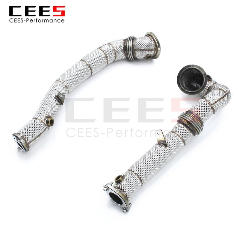 CEES Exhaust System For BMW X6 E71 N54 Headers With/Without Catalyst Test Pipe Converter High Flow Catted Exhaust Downpipe