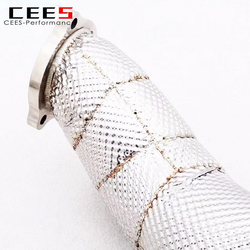 CEES Downpipe for AUDI RS4 2.9T 2019-2022 High Performance 304 High Flow Catted Downpipe  Exhaust Downpipe Escapamentos