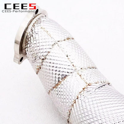 CEES Downpipe for AUDI RS4 2.9T 2019-2022 High Performance 304 High Flow Catted Downpipe  Exhaust Downpipe Escapamentos