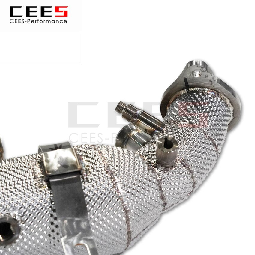 CEES Exhaust System For Alfa Romeo Headers With Catalyst Test Pipe Converter High Flow Catted Exhaust Downpipe