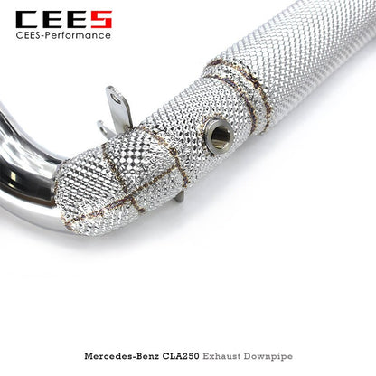 Downpipe For Mercedes-Benz CLA250 2.0T 2014-2021 Exhaust Pipe Stainless Steel Catless downpipe High Performance Exhaust Downpipe