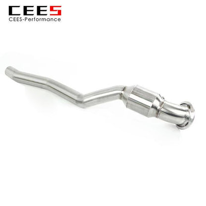 CEES Downpipe ForFerrari GTC4 Lusso 2018- Stainless Steel Catless Performance Downpipe Without Catalyst Exhaust System Test Pipe