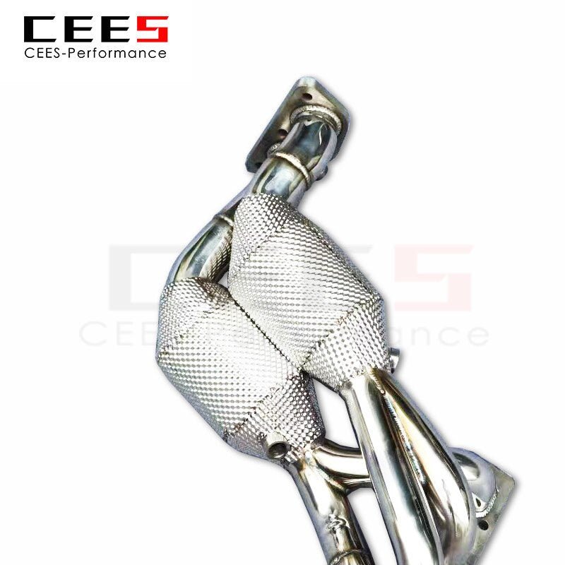 CEES Exhaust Manifold Downpipe for BMW 318/320/325 E90/E92/E93 2.0L 2005-2012 Stainless Steel High Flow Catted Downpipe