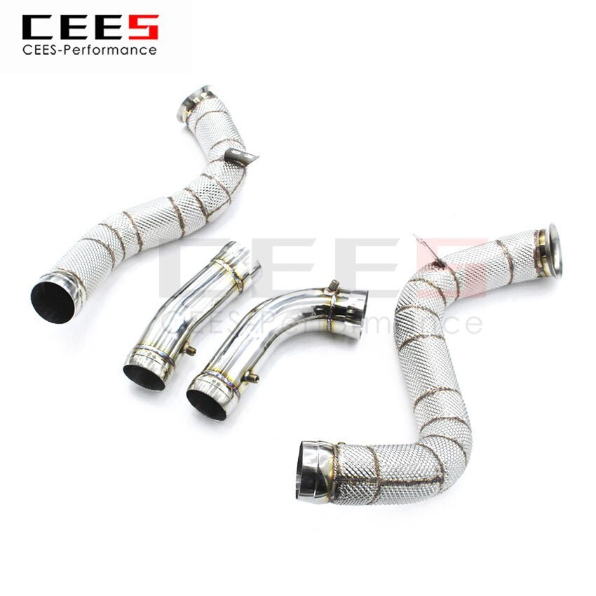 CEES Exhaust System For Mercedes Benz GT63 GT63S GTR GT-R GTS GT-S Headers Without Catalyst No cat Downpipe Manifold Car Parts