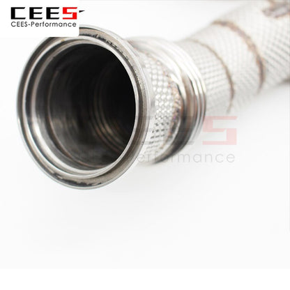 CEES Exhaust System For BMW X5 X6 X7 Headers With/Without Catalyst Test Pipe Converter High Flow Catted Exhaust Downpipe