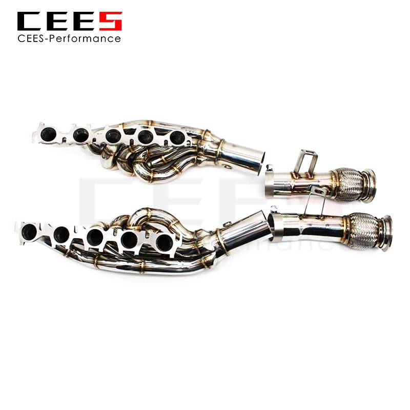 CEES Manifold for Lamborghini Gallardo LP550/LP560/LP570/LP580/LP610 V10 5.2L 2010-2014 Tuning SS304 Header Exhaust System