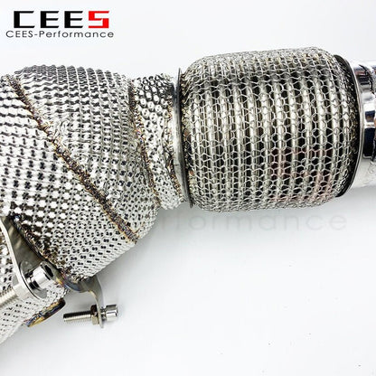 CEES Exhaust Downpipe for BMW Z4 G29 2.0T B48 2019-2021 with Catalyst Performance Catalytic Converters with Thermal Insulation