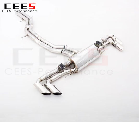 CEES Catback Exhaust for Lamborghini URUS 4.0 2018-2019 High Performance SS304 Valve Exhaust System Tuning Mufflers  Assembly