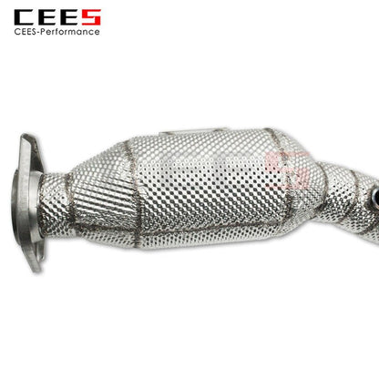 CEES Exhaust System For Jaguar XE 3.0T Headers With Catalyst Test Pipe Converter High Flow Catted Exhaust Downpipe