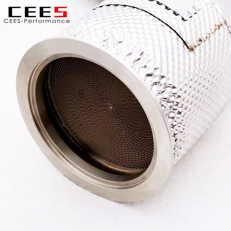 CEES Downpipe for AUDI RS4 2.9T 2019-2022 High Performance 304 High Flow Catted Downpipe  Exhaust Downpipe Escapamentos