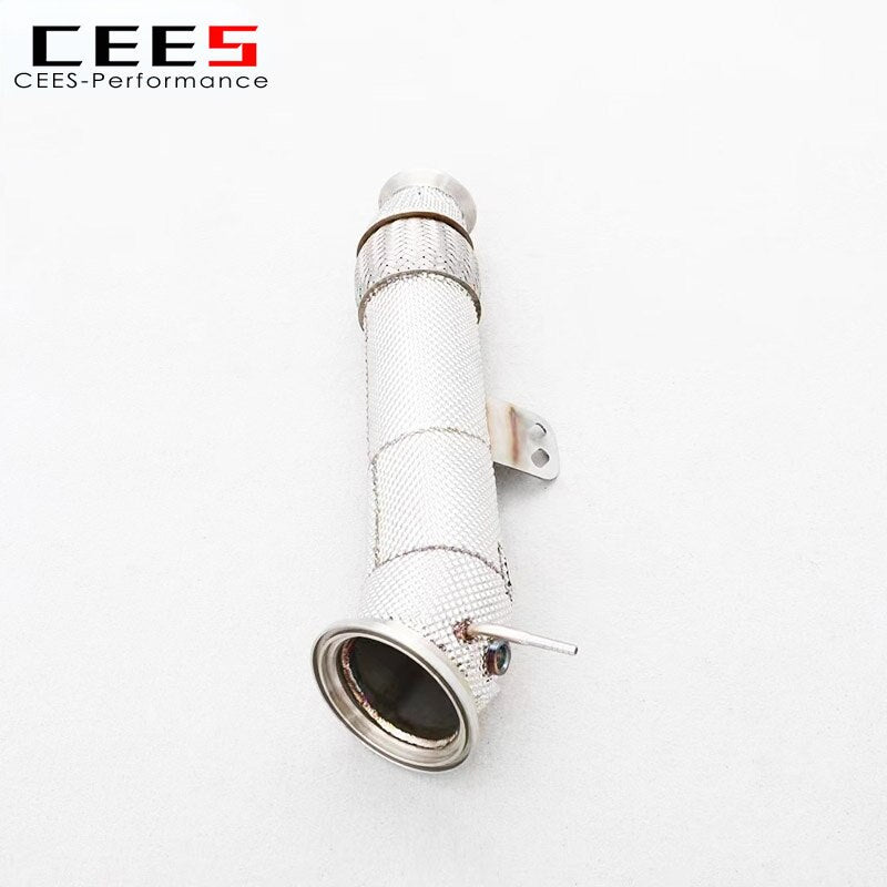 CEES Exhaust Downpipe For Toyota SUPRA A90 3.0T 2017-2022 High Performance Stainless Steel Exhaust Pipe Catless downpipe