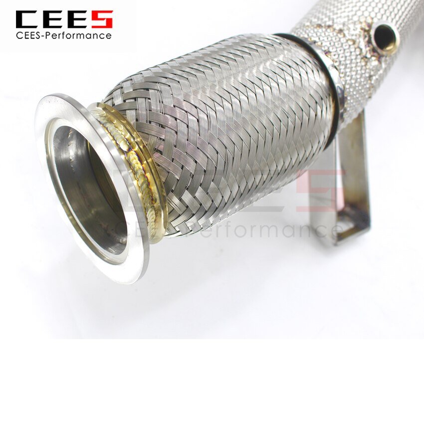 CEES Exhaust System For Audi R8 V8 4.2  Headers Stainless Steel Test Pipe No cat Downpipe Stainless Steel Car Accessories