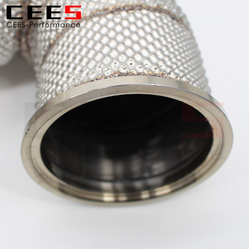 CEES Exhaust System For Audi 2.5T TTRS Upgrade High Flow Catted Downpipe Refit Sport Catalytic Converters Pipe Headers