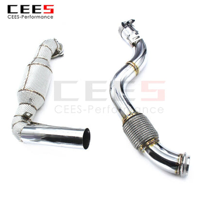 Exhaust System For Mercedes Benz A250 Headers With/Without Catalyst Test Pipe Converter High Flow Catted Exhaust Downpipe