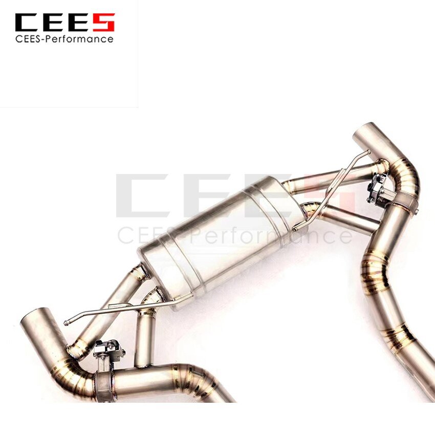 CEES Exhaust System For Mercedes-Benz AMG GT GTS GTR  4.0T Valve Muffler Catback Escape Tubo Escape Coche Terminale Scarico Auto