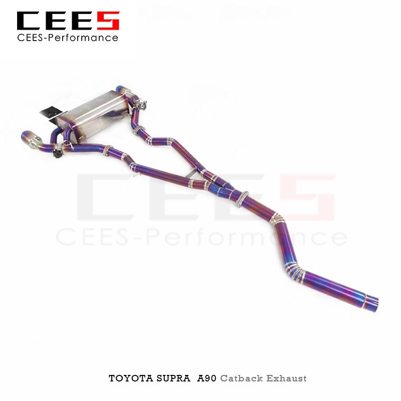 CEES Tuning Catback Exhaust for Toyota Supra A90 3.0T 2020-2023 Titanium Alloy Escape Exhaust Pipe Muffler Car Exhaust System