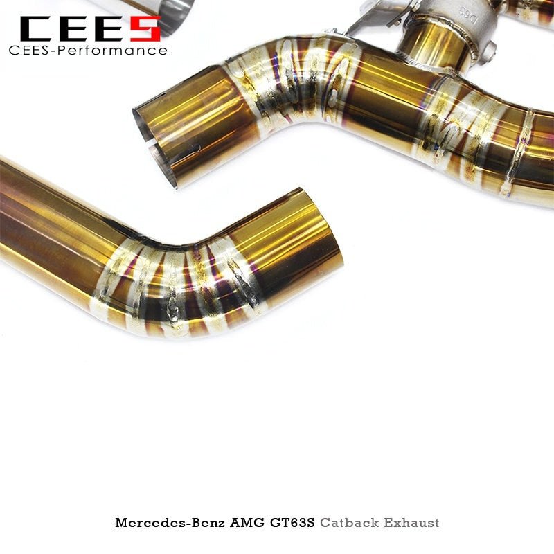 CEES Catback Exhaust for MercedesBenz AMG GT63/GT63S 2019-2023 Performance Titanium Exhaust Valve Control Muffler Exhaust System