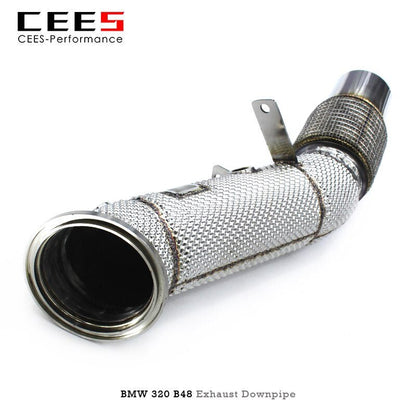 CEES Exhaust Downpipe for BMW 320 B48 2.0T 2019-2022 Catless Downpipe Catalytic Converter Performance ExhaustPipe Auto Accessory