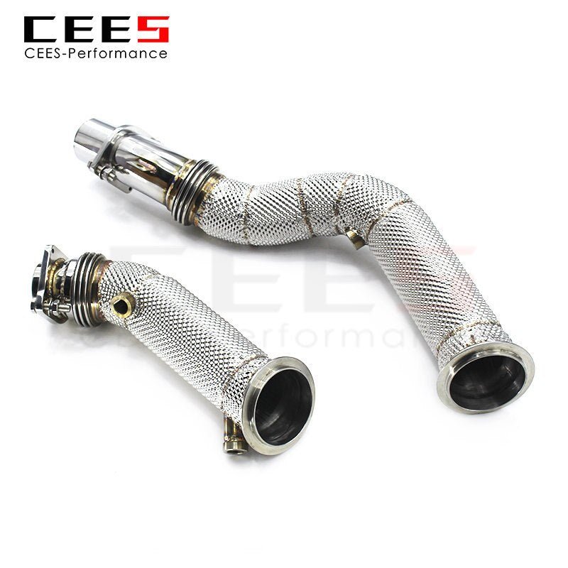 CEES Exhaust Downpipe for BMW M3/M4 F80 F82 3.0T 2014-2019 Catless Catalytic Converters Downpipe Without Catalyst Exhaust Pipe