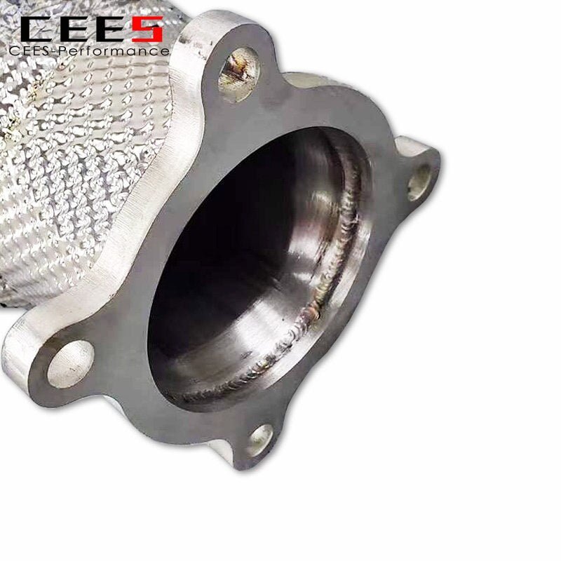 CEES Exhaust Downpipe For AUDI A6/A7 C7 2.0T 2012-2018 Automobile Exhaust System Stainless Steel High flow catted downpipe