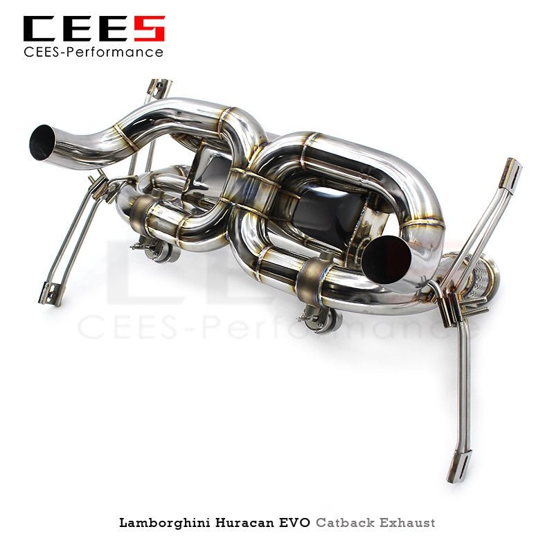 CEES Exhaust System For Lamborghini Huracan EVO Spyder 5.2 LP610 LP640 2019-2020 Stainless Steel Pipe Exhaust Downpipe Catback