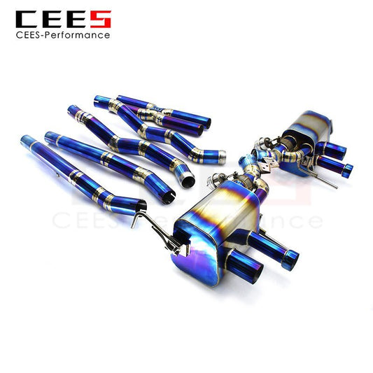 CEES Catback Exhaust For Ferrari GTC4 Lusso/Lusso T 6.3 2016- Titanium alloy Exhaust valve control Exhaust Pipe