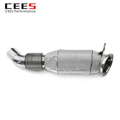 CEES  Downpipe for BMW X5/X6 B58 3.0T G05 2019-2022 High Flow Catted Performance Downpipe Exhaust with Catalyst Downpipe