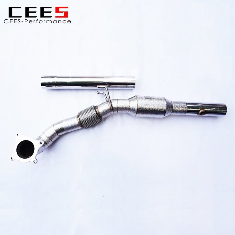 CEES Downpipe for VW GOLF GTI MK6 2.0T 2009-2013 Exhaust System Stainless Steel Pipe High Performance Exhaust No Cat Downpipe